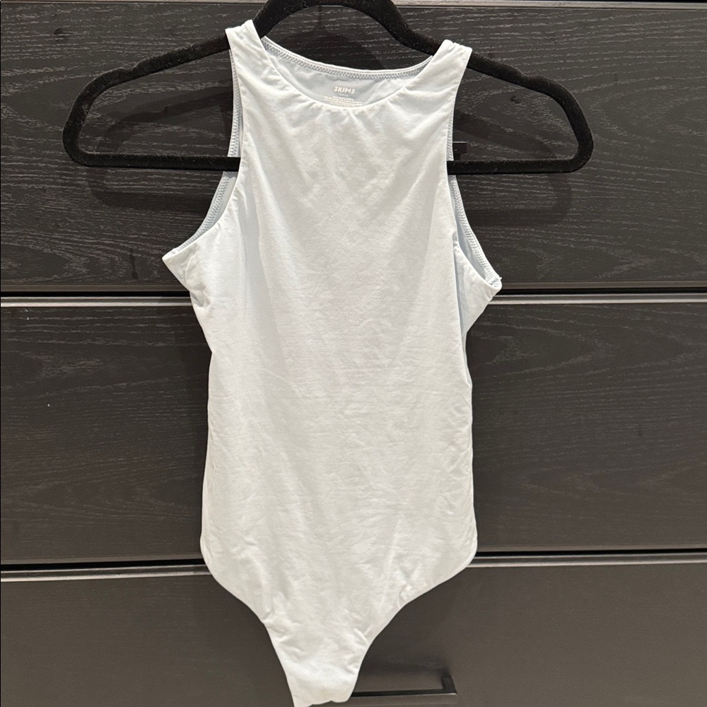 SKIMS High Neck Bodysuit | light Blue size small